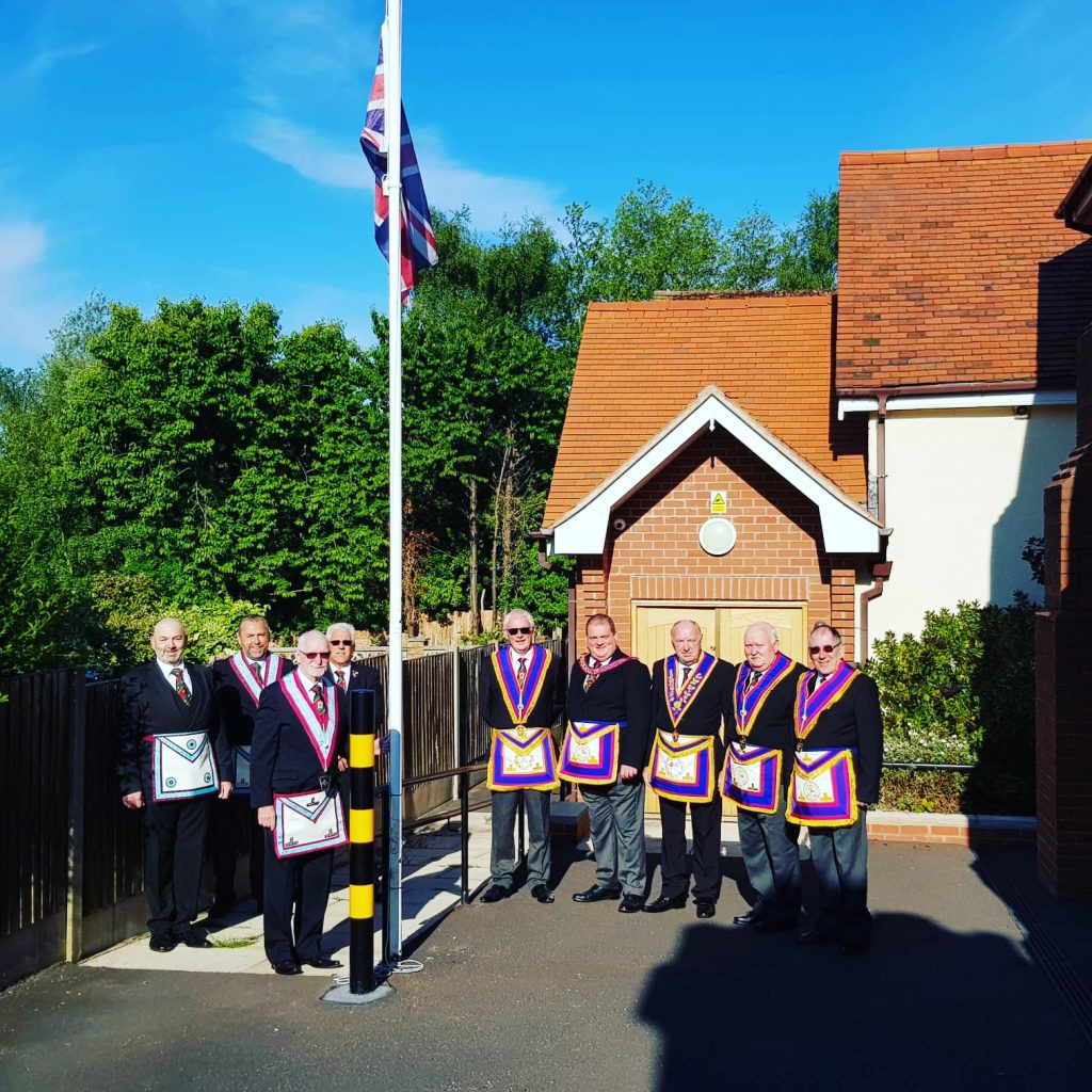 Raising the flag for the queen