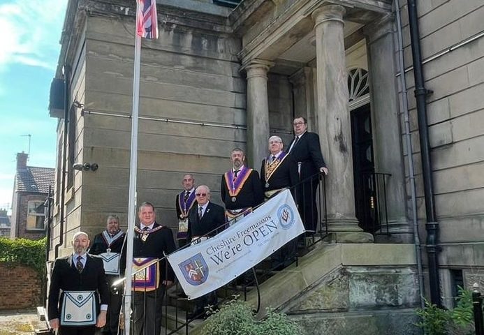 Raising the flag for the queen