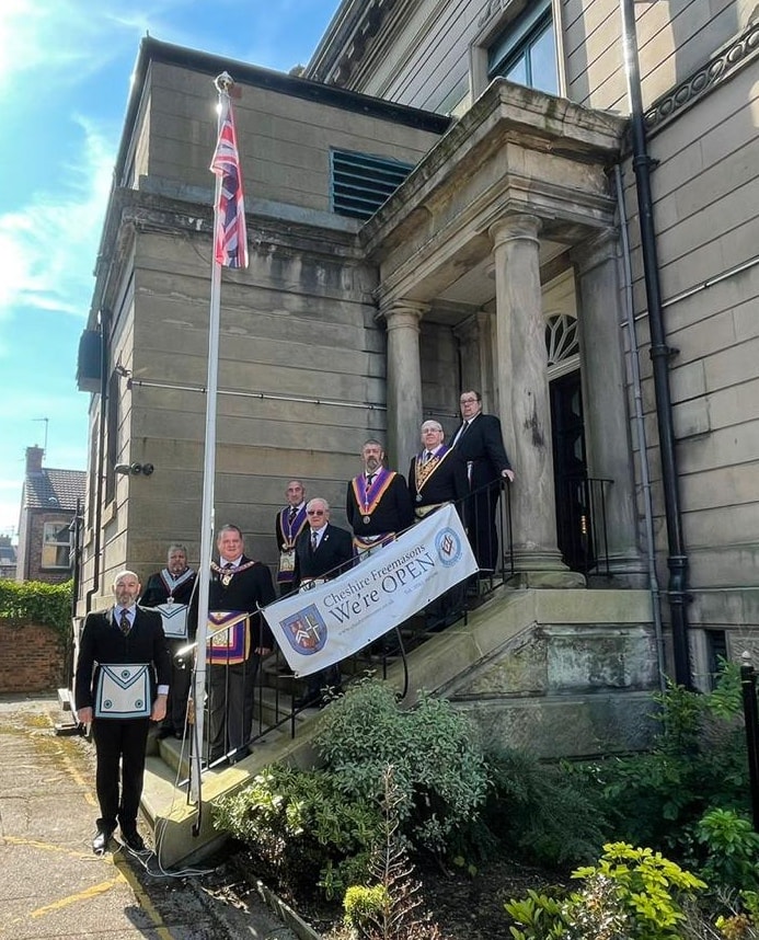 Raising the flag for the queen